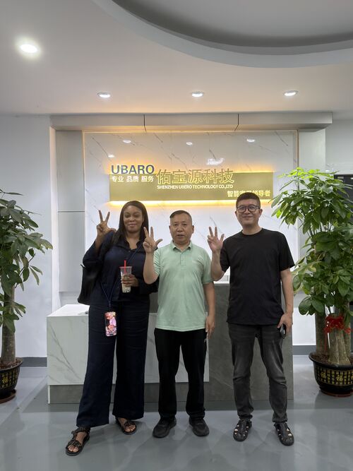 Latest company news about Distinguished Clients from Côte d'Ivoire Visit UBARO to Boost Smart Home Cooperation in West Africa