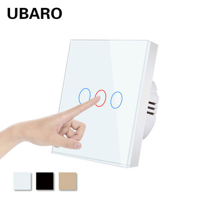 Ein guter Preis. Startseite Einzelner Feuerdraht-Touchscreen-Lichtschalter Eingebetteter 3-Gang-intelligenter Lichtschalter Im Internet