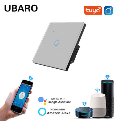 Un bon prix. Commutateur de lumière Wifi intelligent gris 1 Gang imperméable à l'eau à l' incendie Contrôle de la violence En ligne