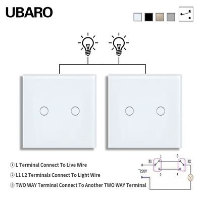 Un buon prezzo. Controllo a filo singolo a doppio polo Timer Switch 2 Gang 2 Way Switch Stair Switch Bed Switch In linea