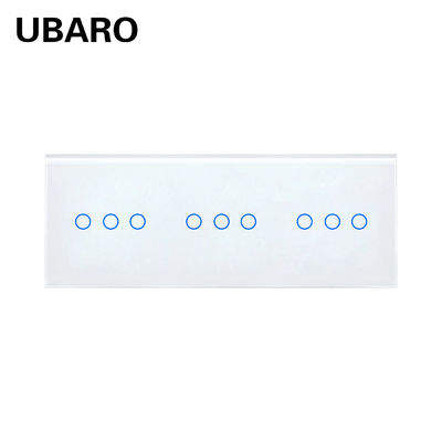 Un bon prix. Norme de l'UE 228 9 Gang 470g Touch Sensitive Light Switch Touch Screen Light Switch Panneau en verre En ligne