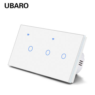 Bom preço. Interruptor de parede padrão 146 tipo ue com interruptor de lâmpada de controle remoto Tuya Wifi Alexa Alice Google Assistant Em linha