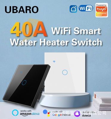 Καλή τιμή. 8000W Δύναμη Tuya Smart WIFI Switch Απομακρυσμένη συσκευή θερμοσίευσης νερού Wifi Switch Voice App Control 40A Χρειάζεται ουδέτερο καλώδιο Διαδικτυακά