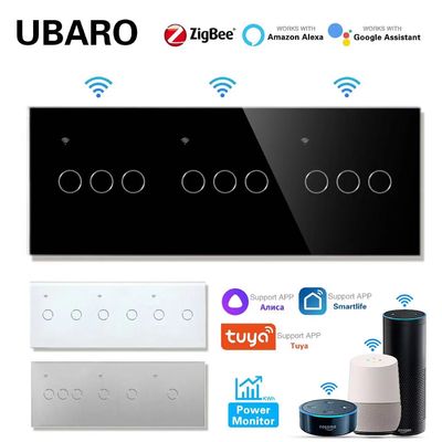 Un buon prezzo. 9 Gang Smart Zigbee Switch 10A 5W - 400W Zigbee Wall Switch per il controllo domestico intelligente In linea