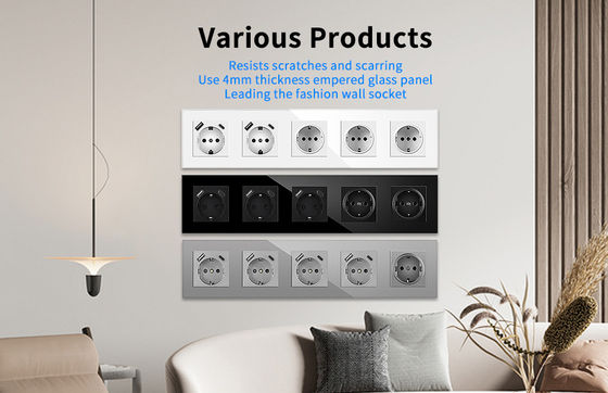 Un buen precio. 3.5KW enchufe de pared universal 16A enchufes de pared eléctricos L N GND cableado En línea