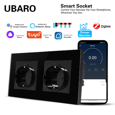 좋은 가격 Tuya Zigbee 스마트 소켓 3500W 타이머 기능 EU 표준 153 온라인