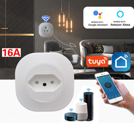 Goede prijs. Braziliaanse standaard Smart Timer Plug Amazon Alexa Google Plug Socket 2200W Online