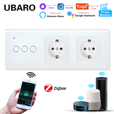 良い価格 ユーロスタンダード TuYa Zigbee スイッチソケット 組み合わせ 240Vac 丸いマウントボックス オンライン