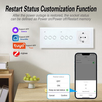 良い価格 電気 スマート スイッチとソケット オンオフ プラグイン スイッチ 向け APP TuYa スマート スマートライブ オンライン