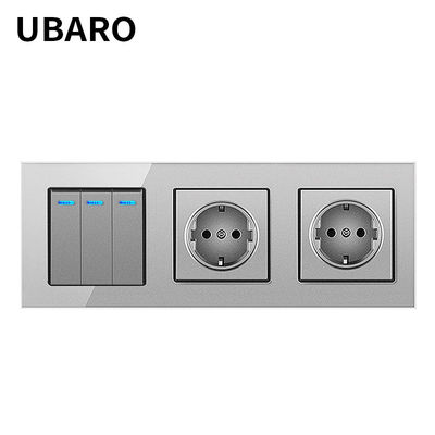 good price EU Standard Two Button Wall Sockets And Switches 300W/Gang Wifi Smart Plug With Indicator online