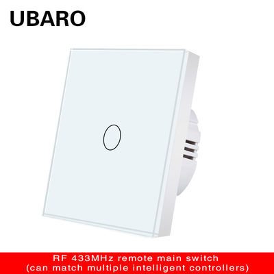 良い価格 LED インジケーター付き スマート テンプレート ガラス リモコン オン/オフ スイッチ オンライン