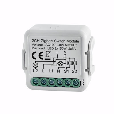 Un buon prezzo. 2CH ZigBee Smart Breaker Switch Controllo remoto dell'app nei sistemi IOS 8.0/Android 4.3 per l'automazione domestica Impostazione in tempo reale In linea