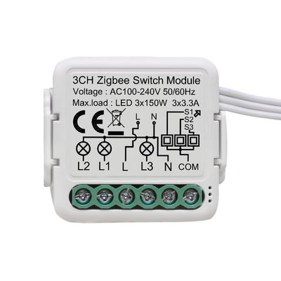Bom preço. Interruptor de segurança inteligente Zigbee 3CH com 250W de controle de energia para casa inteligente Life / Tuya App e suporte de voz DIY Em linha