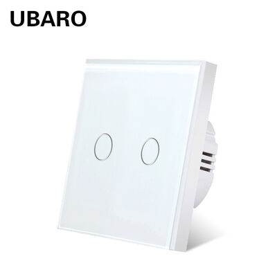 Bom preço. Interruptor de luz de toque de 2 grupos com carga máxima de 1000 W e indicador LED para fácil controle de toque Em linha