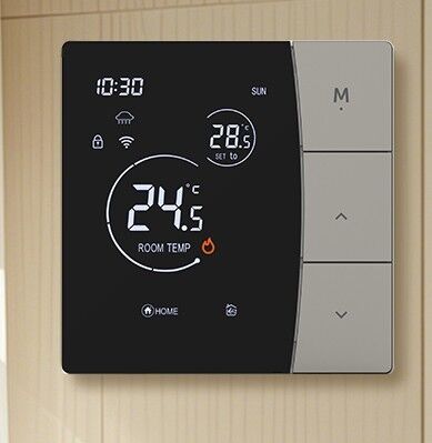 Bom preço. Termostato inteligente com conectividade Wi-Fi de aquecimento elétrico 16A e precisão de temperatura de ± 1 ℃ Em linha