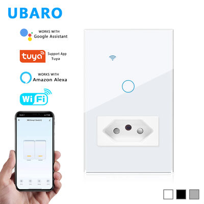 良い価格 スマートホーム統合のためのWiFi 2.4GHzおよび音声制御を備えたCE認定スマートスイッチおよびソケット オンライン