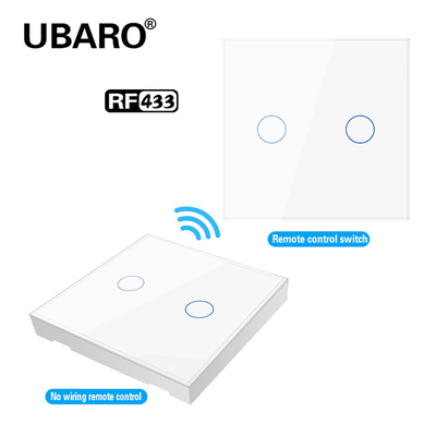 좋은 가격 2 버튼 Wifi 버튼 스위치 플라스틱 셸 433mhz 버튼 온화 유리 패널 온라인