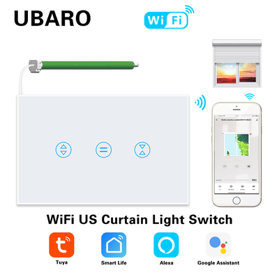 좋은 가격 Tuya 스마트 1.8KW 커튼 스위치 118 미국 브라질 Tailand 베트남 미국 호주 표준 블라인드 롤러 스마트 스위치 온라인