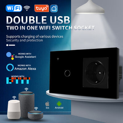 Un bon prix. Accessoires de prise avec matériau de coque ABS + PC espacement des trous d'installation de 60 mm et taille compacte de 157*86*35mm En ligne