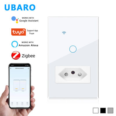 Un bon prix. Commutateur et prise intelligents à courant nominal 20A, avec contrôle vocal et application mobile via WiFi et Zigbee, pour la maison et le bureau En ligne