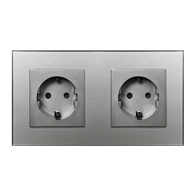 Ein guter Preis. 157 x 86 x 40 mm großer Schalter und Steckdose mit 16 A Nennleistung und gehärteter Glasscheibe für Zuhause und Büro Im Internet