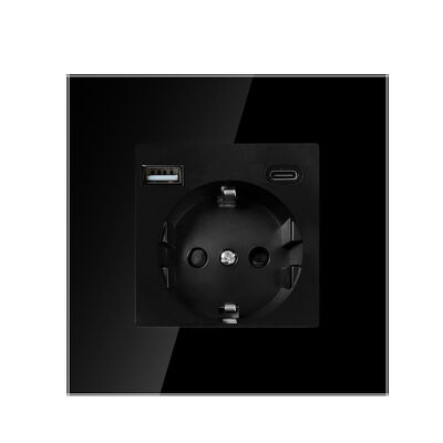 Un buen precio. Placa de enchufe y interruptor eléctrico UBARO con potencia nominal de 3500 W, dimensiones de 86 × 86 × 35 mm y garantía de 3 años para hogares modernos En línea