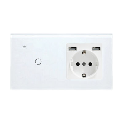 Bom preço. Interruptor e soquete inteligentes com saída USB tipo C de controle de voz e caixa de montagem redonda para gerenciamento de energia Em linha